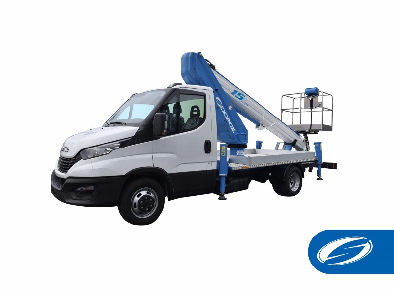 Compact truck-mounted platform 16A