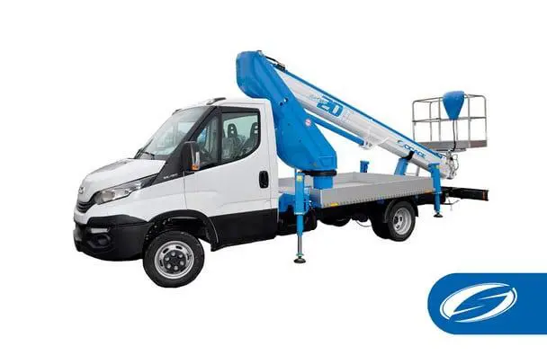 Compact truck-mounted platform 16A