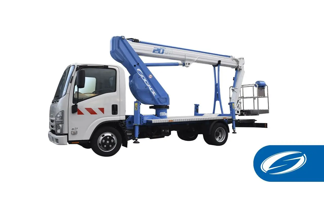 Compact truck-mounted platform 16A