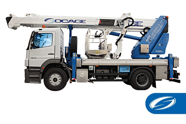 Compact truck-mounted platform 16A