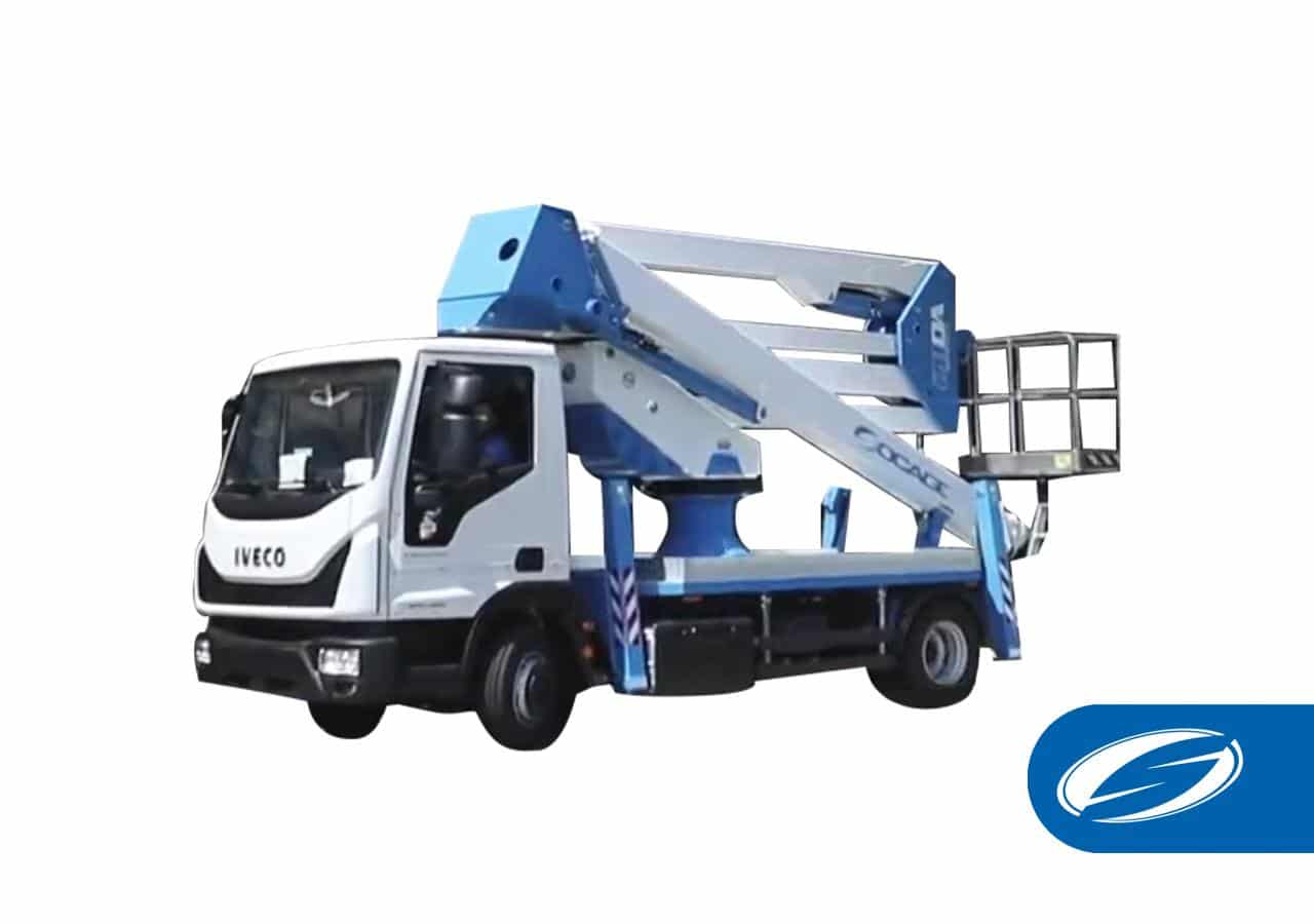 Compact truck-mounted platform 16A