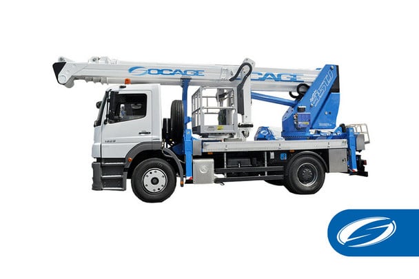 Compact truck-mounted platform 16A