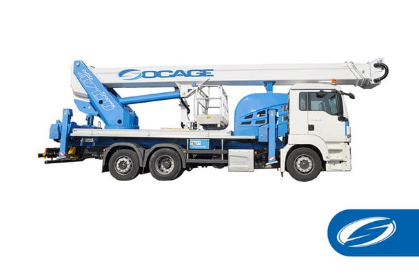 Compact truck-mounted platform 16A