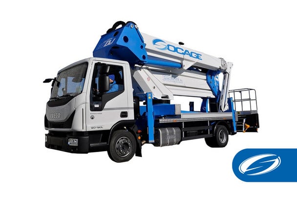 Compact truck-mounted platform 16A