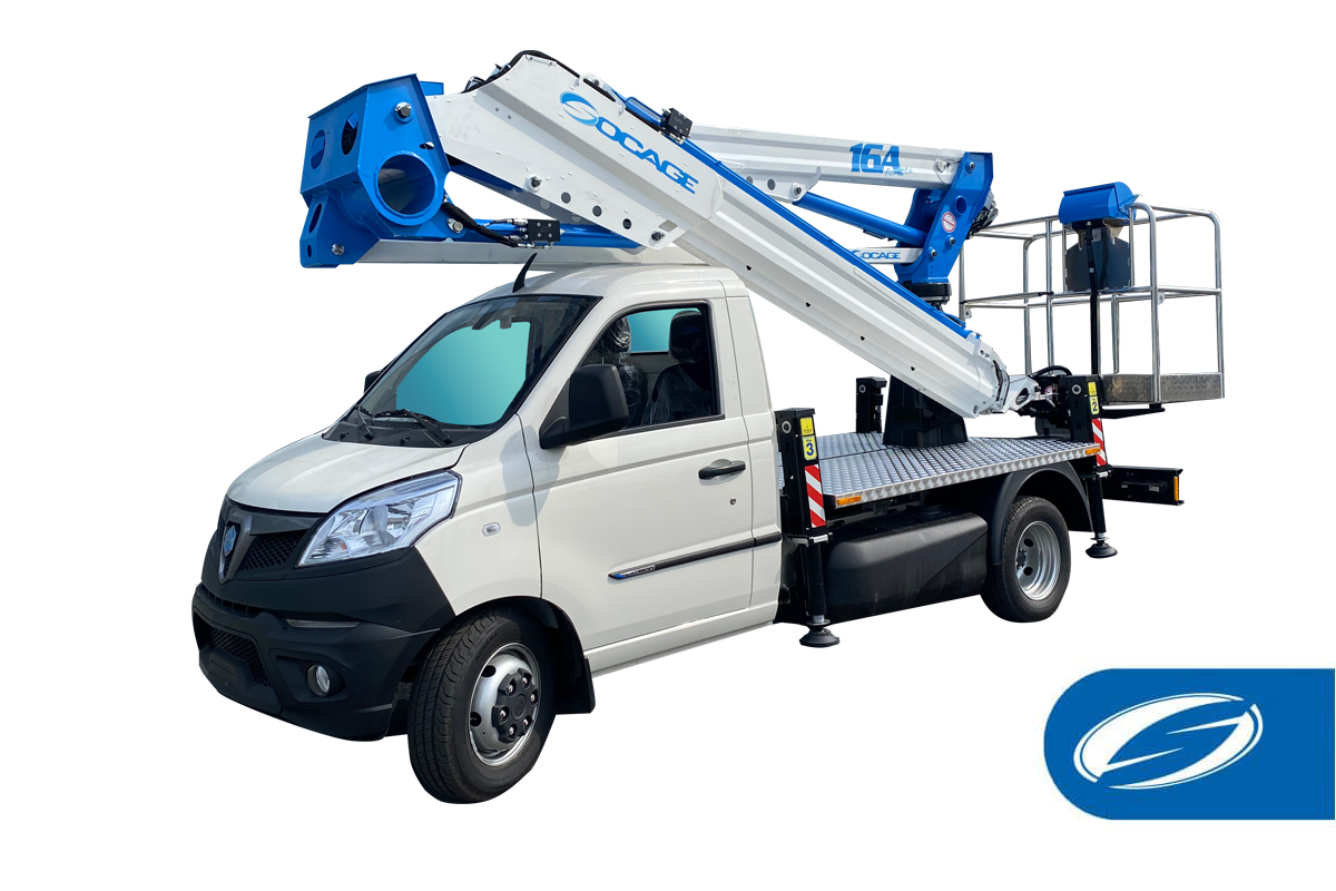 Compact truck-mounted platform 16A